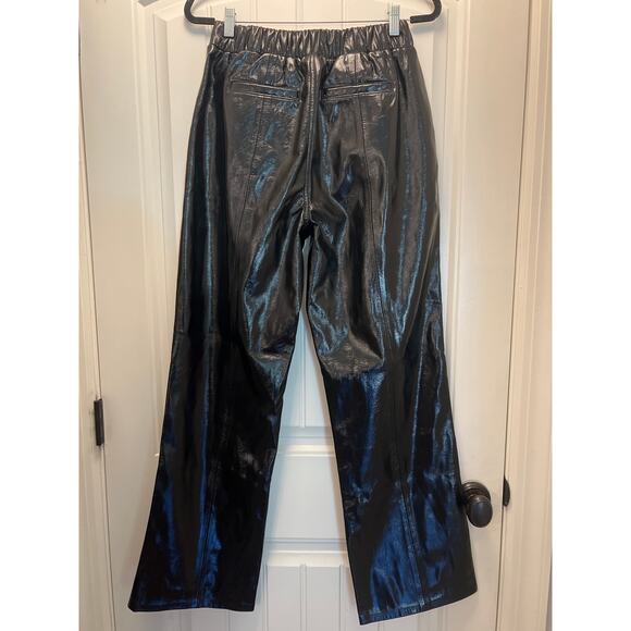 Blank NYC Women’s Elastic Waistband‎ Pull On Faux Leather Party Pants Sz M Black - Picture 2 of 3